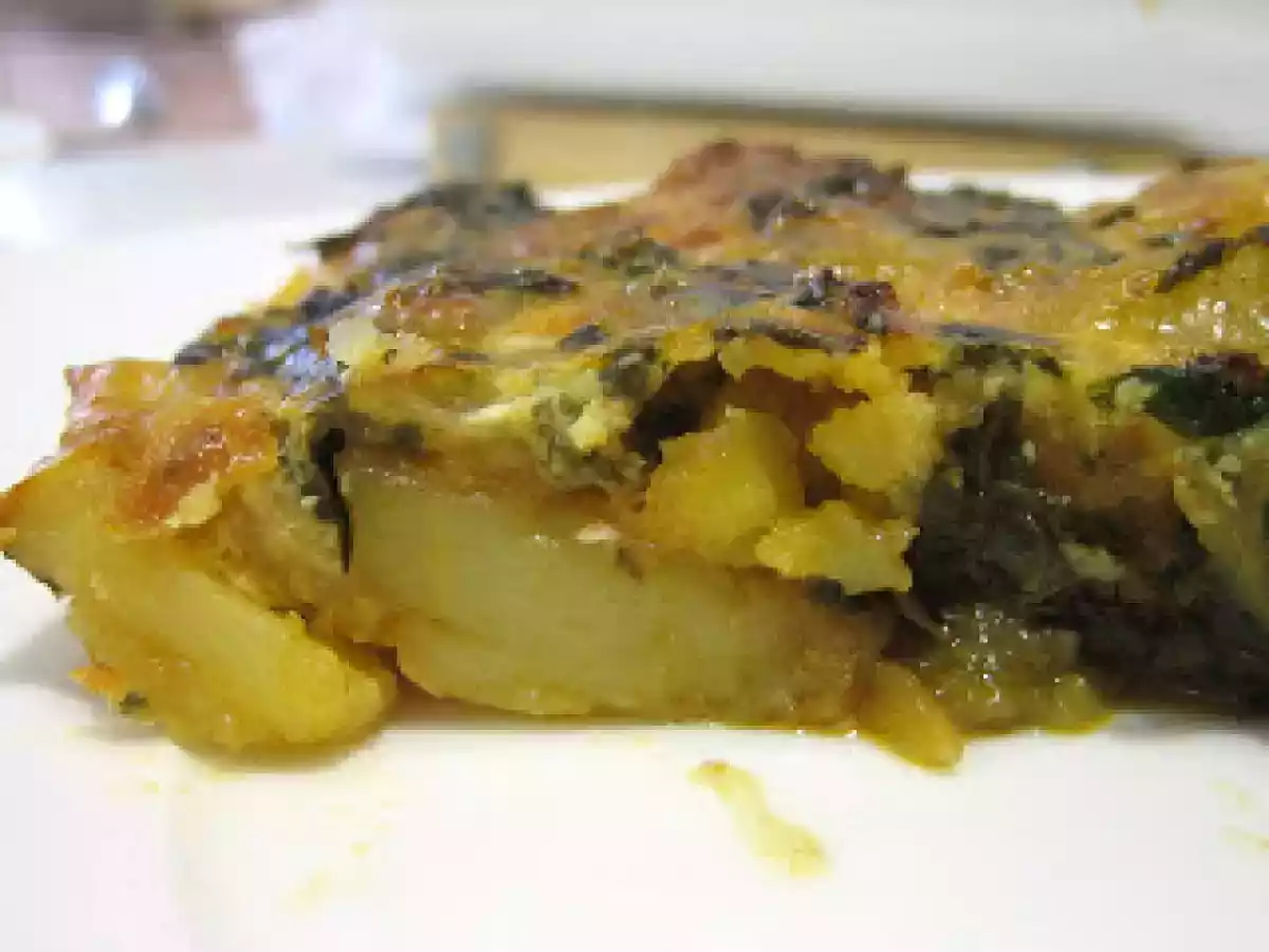 Costrada de patatas y espinacas (tradicional) - foto 2