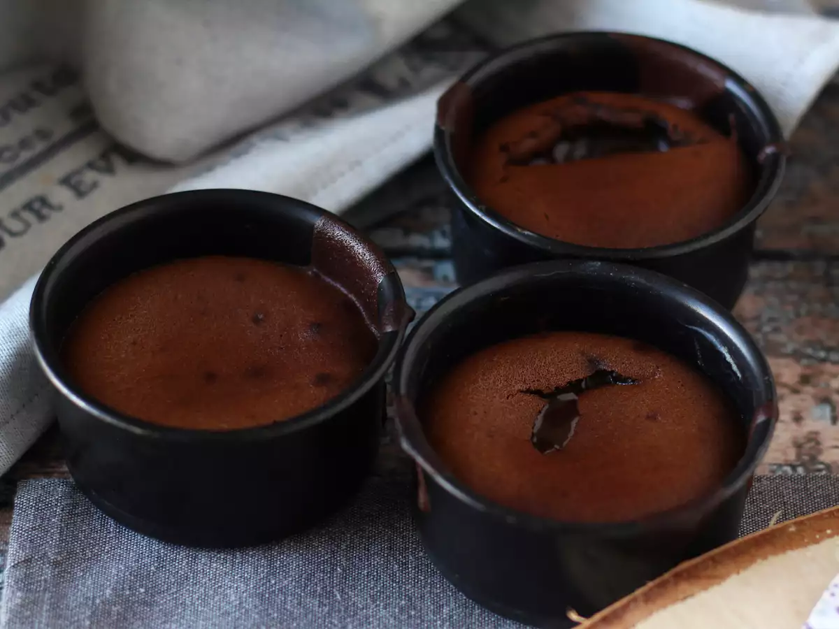 Coulant de chocolate en freidora de aire - foto 5