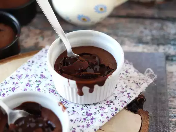 Receta Coulant de chocolate en freidora de aire
