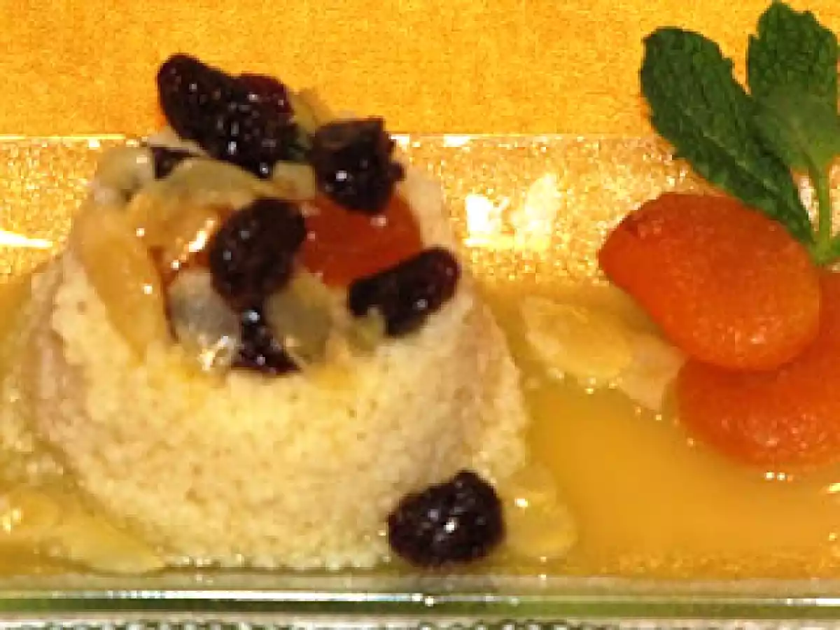 Cous Cous Dulce con Perfume de Cítricos, Pasas y Almendras