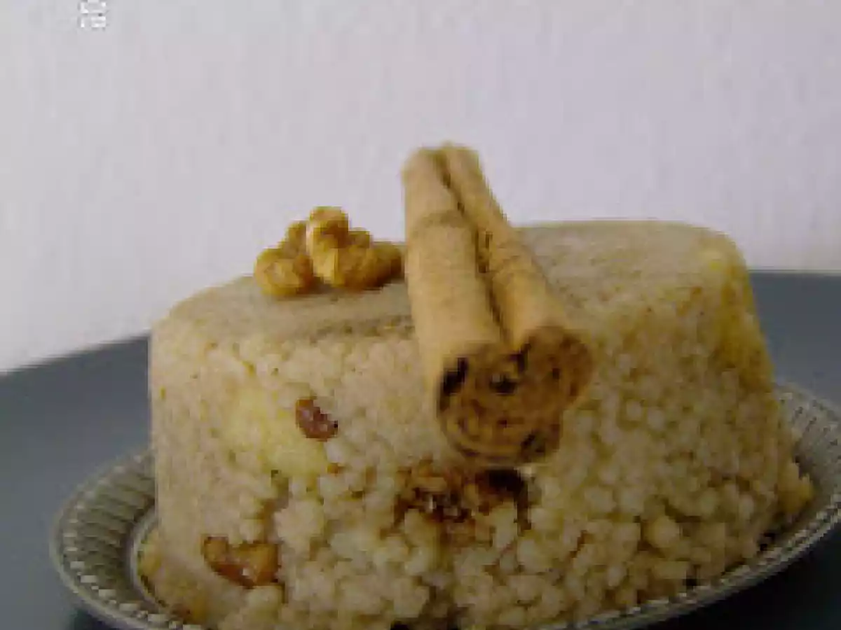 Cous cous especiado a la canela y manzana