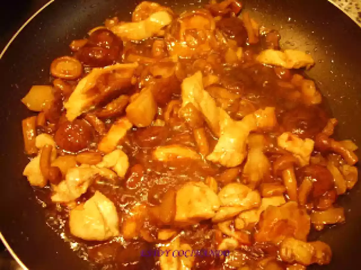 Couscous con setas y pollo en salsa de soja - foto 2