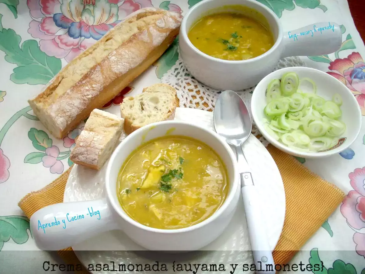 Crema asalmonada {calabaza y salmonetes} - foto 2