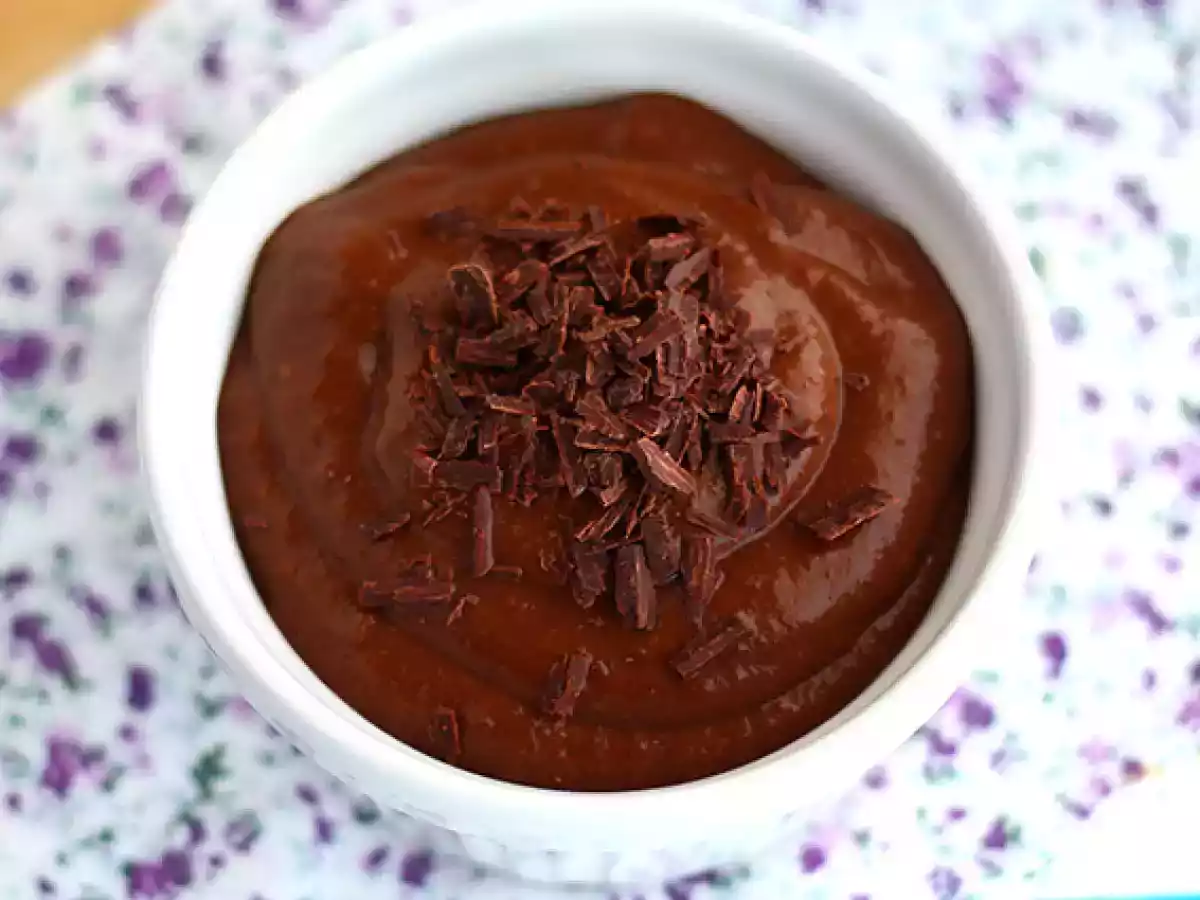 Crema chocolate vegana, natillas veganas - foto 2