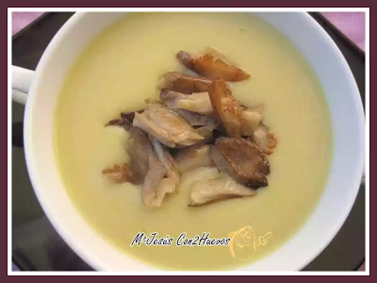 CREMA DE ALCACHOFAS CON SETAS