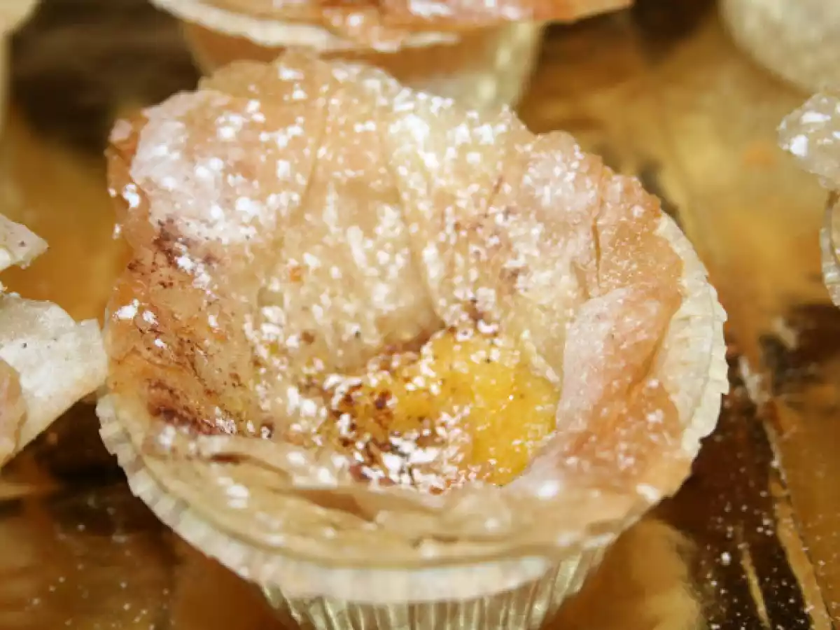Crema de almendras en pasta filo - foto 2