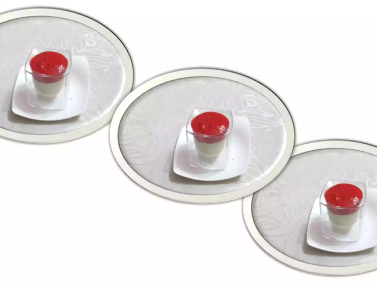 CREMA DE BACALAO CON CREMA DE PIMIENTOS - foto 3