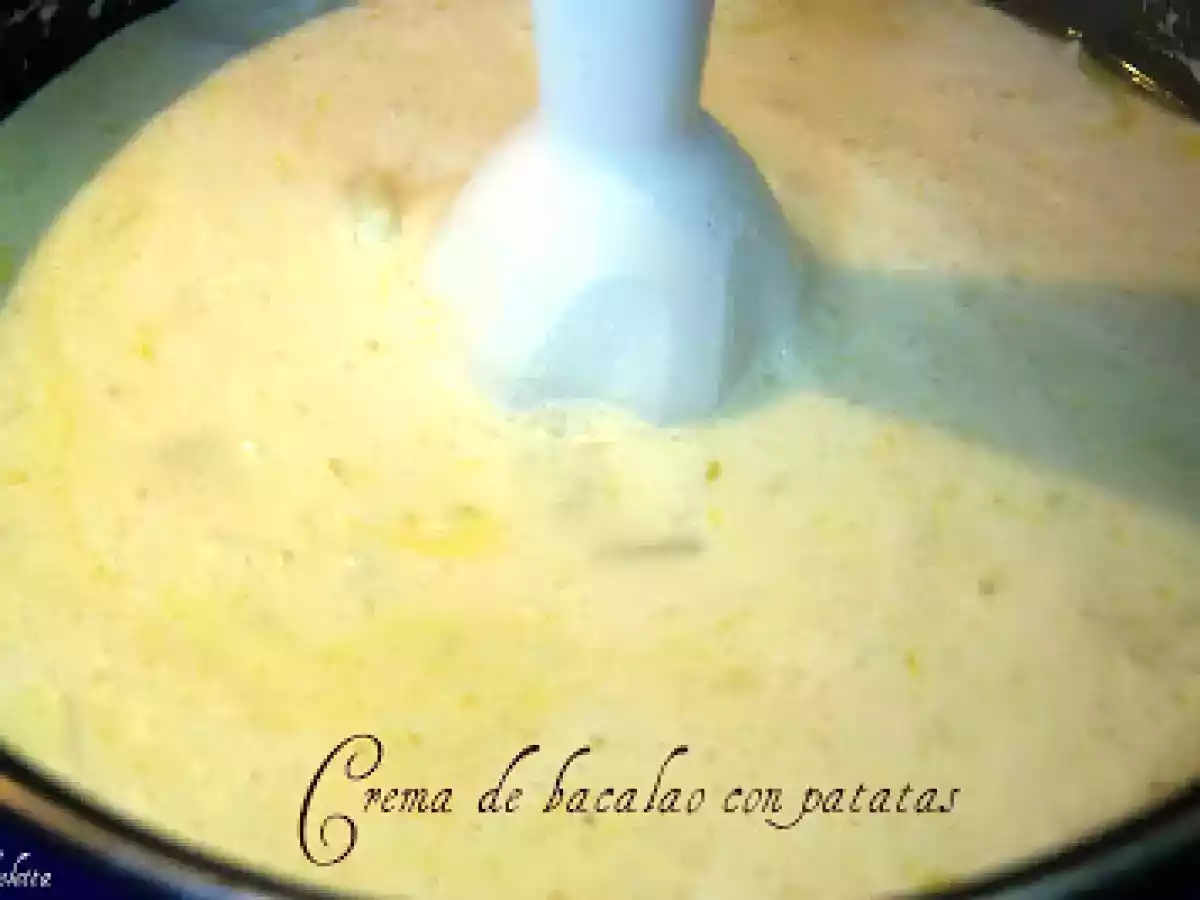 CREMA DE BACALAO CON PATATAS - foto 2