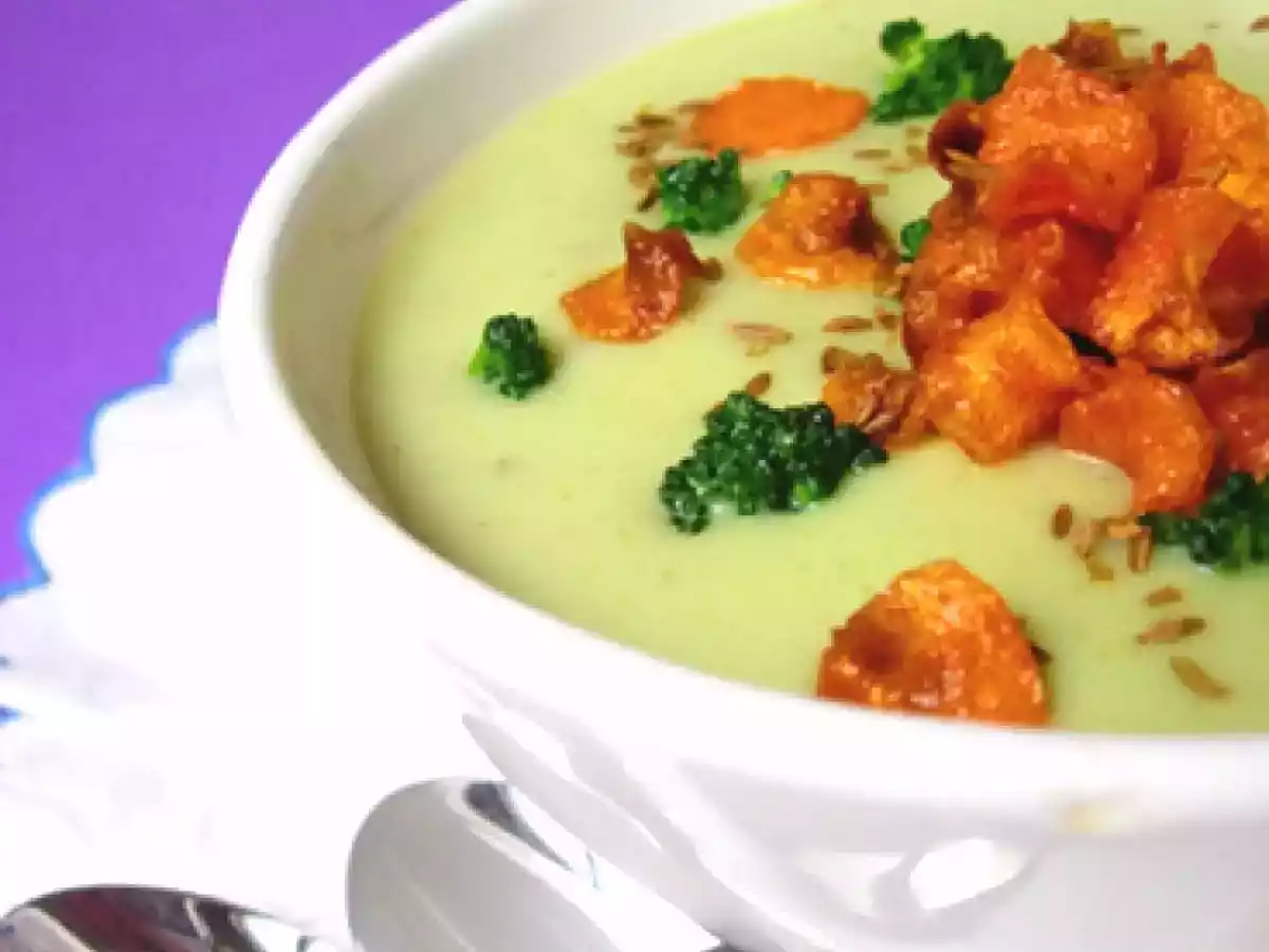 Crema de brócoli y comino