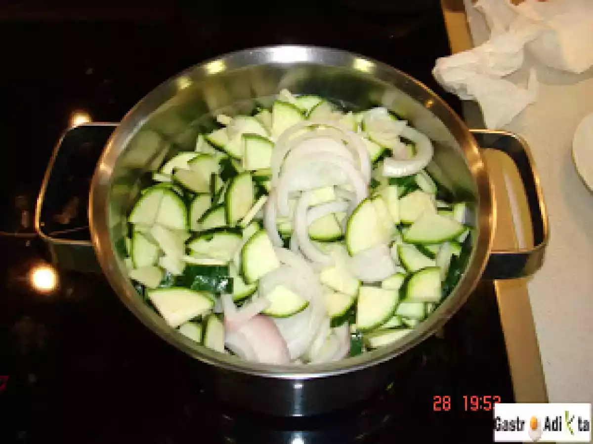 Crema de calabacín con roquefort