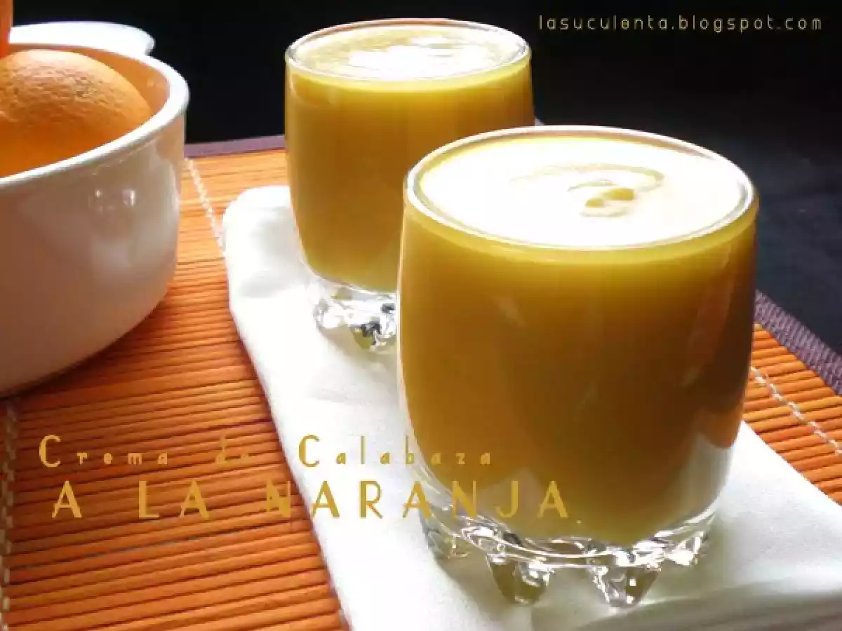 Crema de calabaza a la naranja
