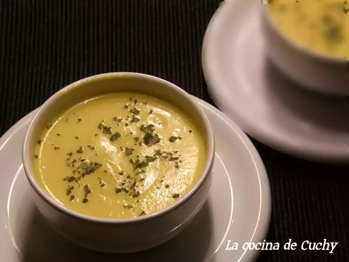 Crema de calabaza a la naranja