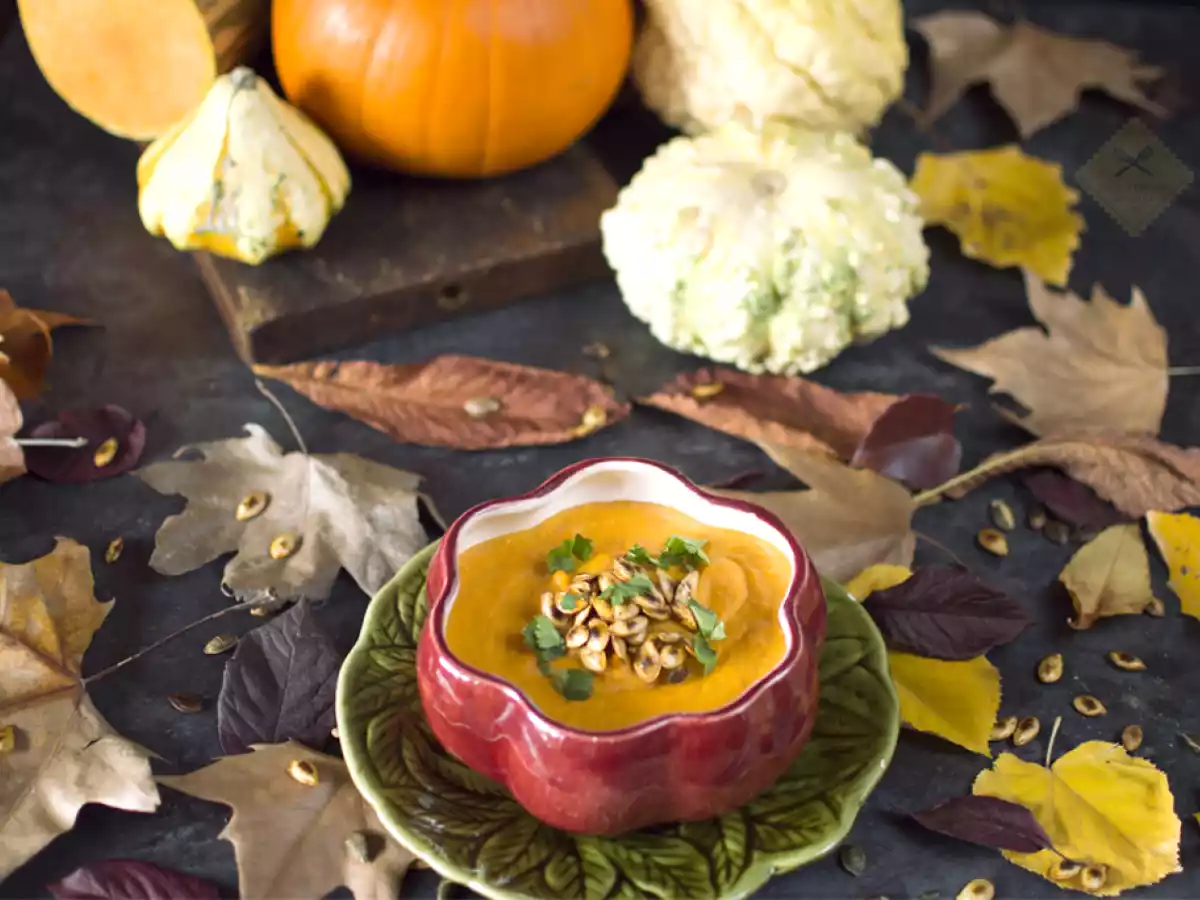 Crema de calabaza al curry