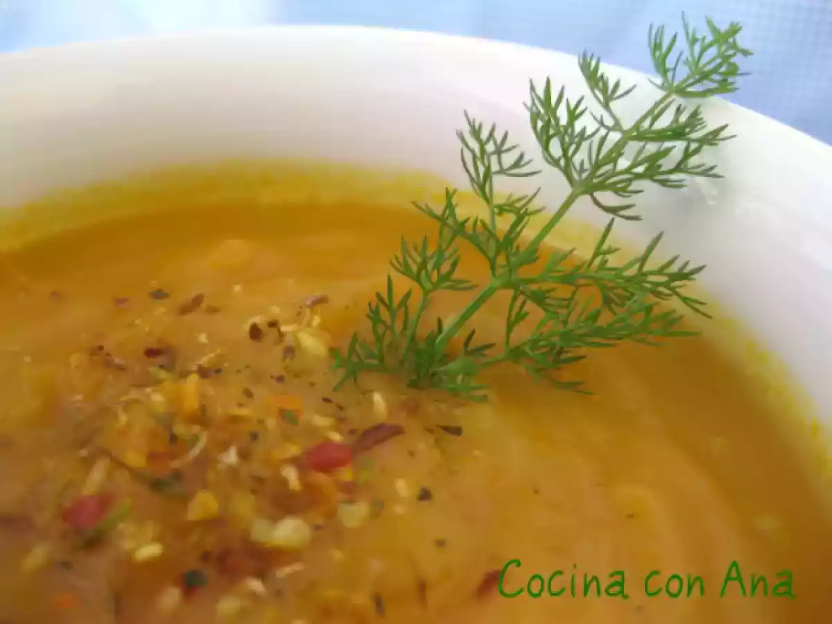 Crema de calabaza con especias - foto 2