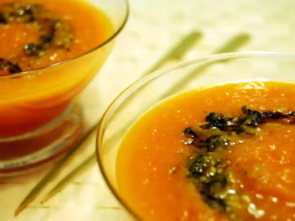 Crema de calabaza con pesto