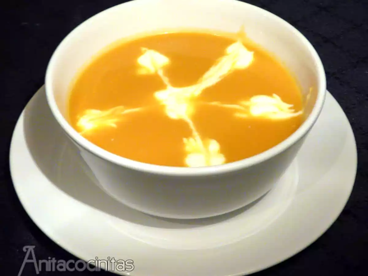 Crema de calabaza, naranja y Jengibre