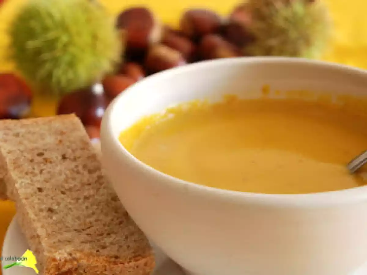 Crema de calabaza potimarron y castañas