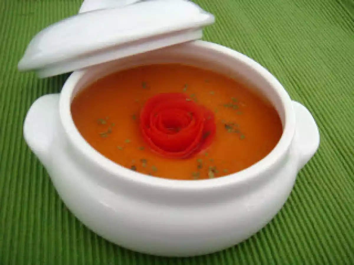 Crema de Calabaza y Tomate