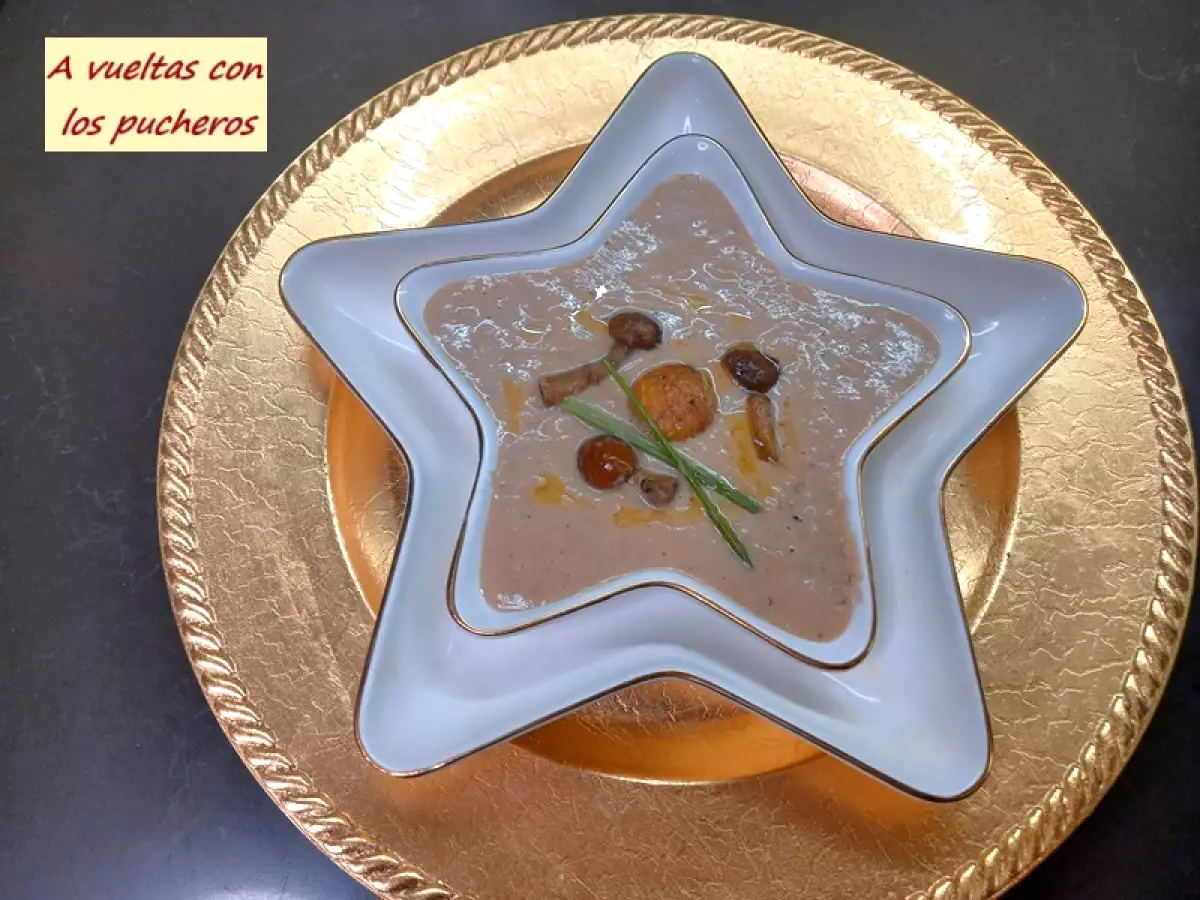 Crema de castañas y setas - foto 3