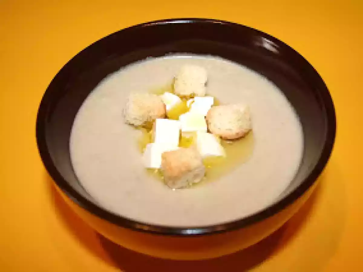 Crema de champiñones