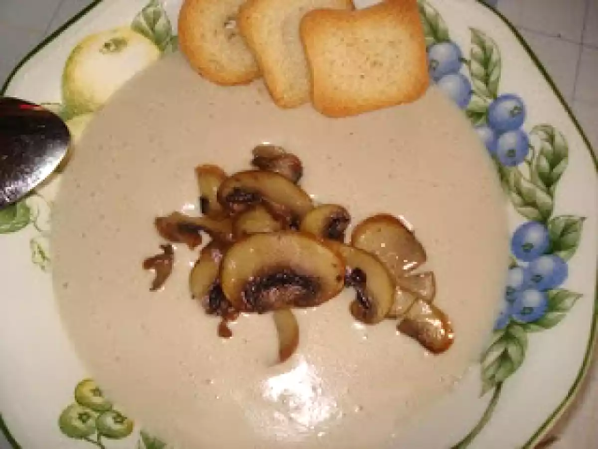 Crema de champiñones (Thermomix)