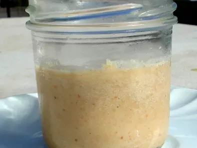 Crema de coco tostado con anacardos