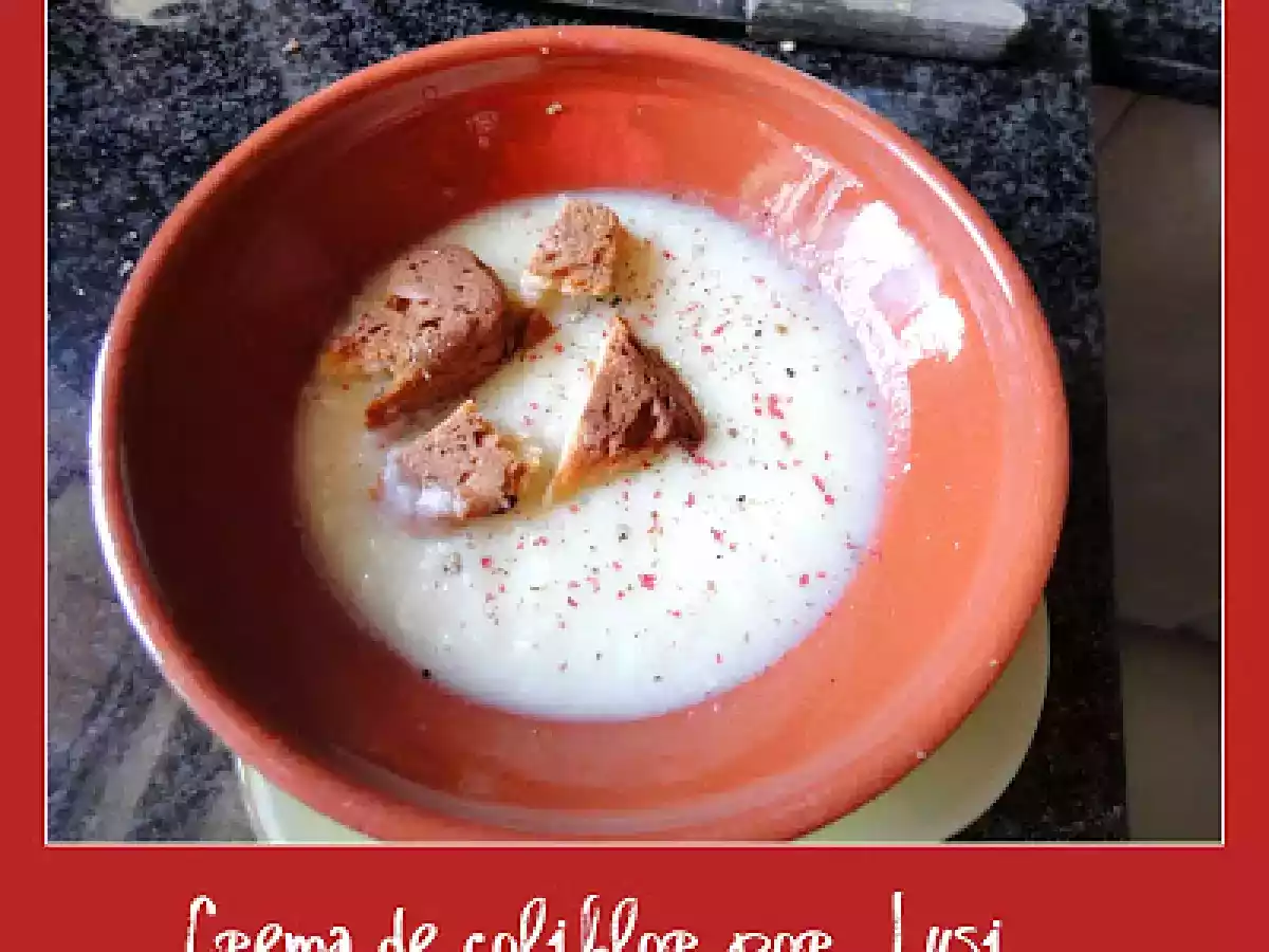 Crema de coliflor al ajo asado