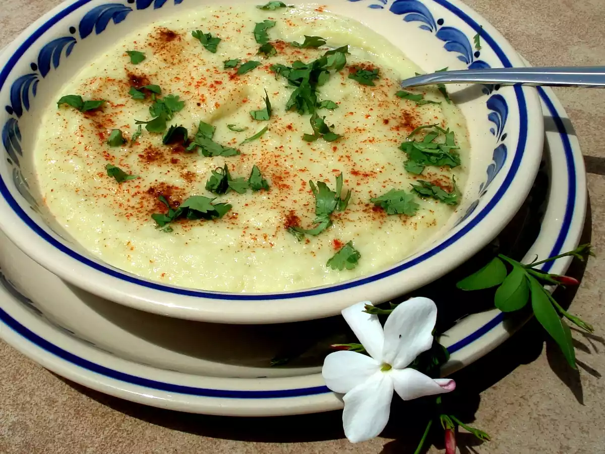 Crema de coliflor con boniato