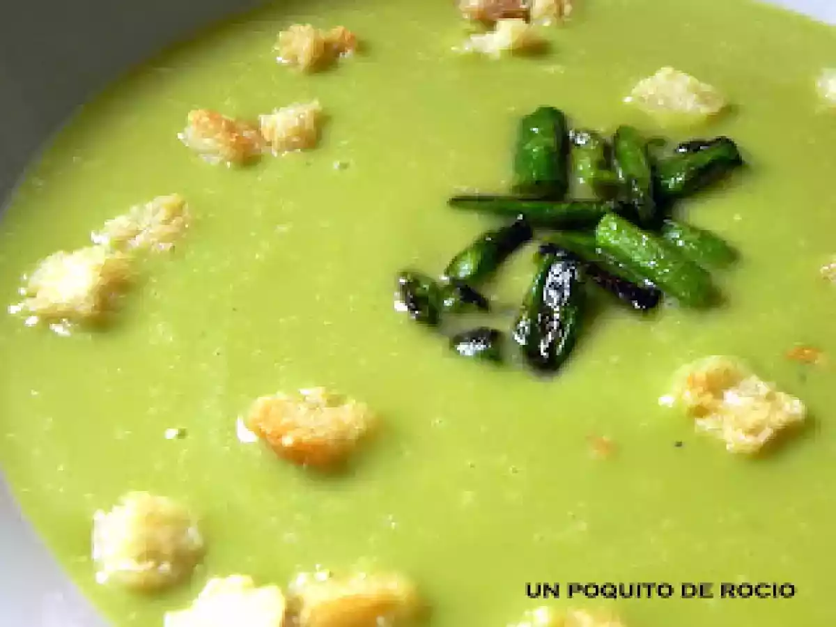 Crema de espárragos y puerro