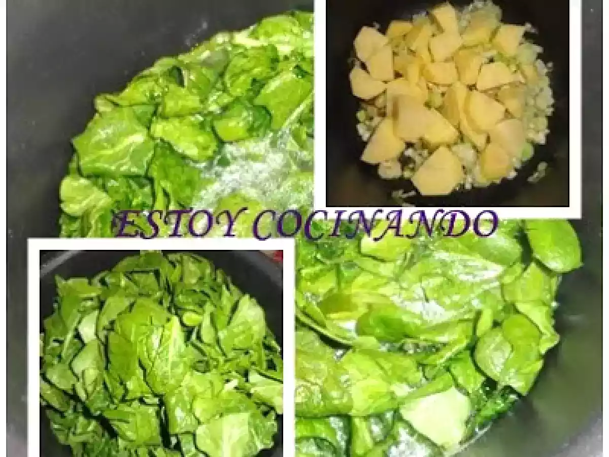 Crema de espinacas con jamón - foto 3