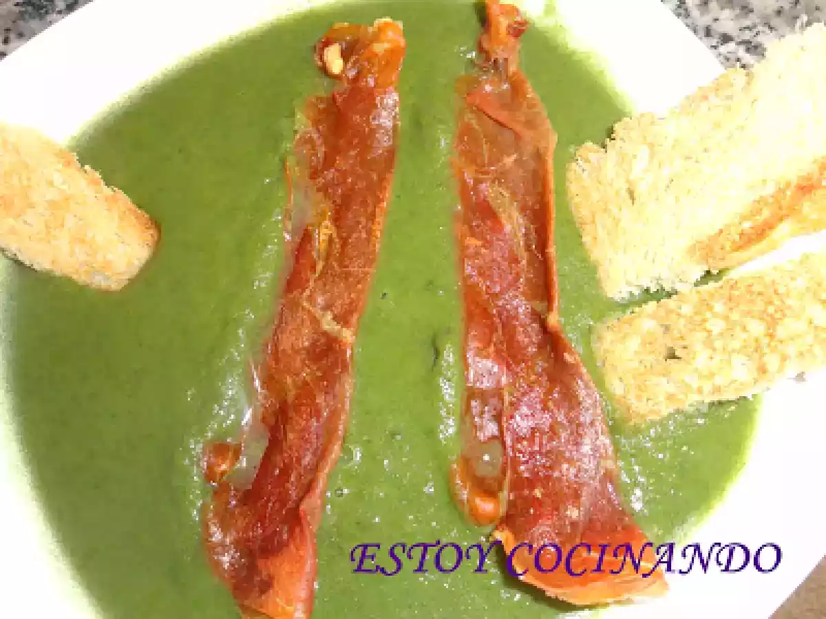 Crema de espinacas con jamón - foto 5