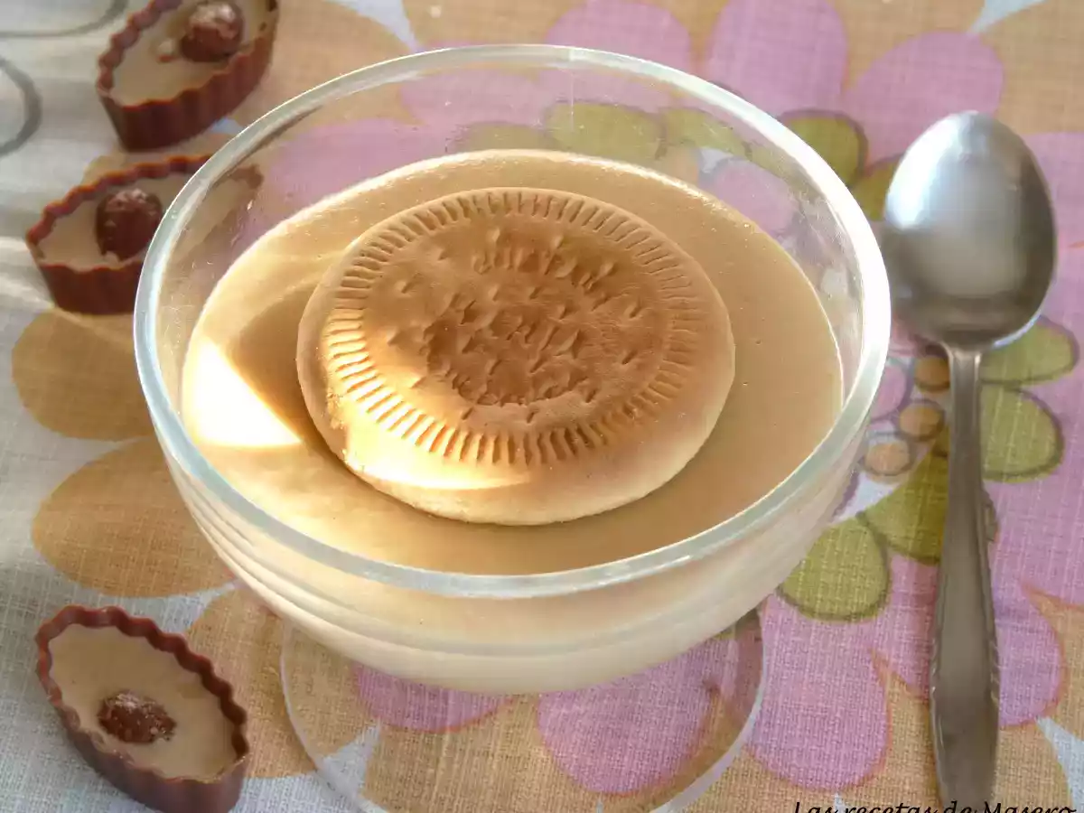 Crema de galletas maria y caramelo
