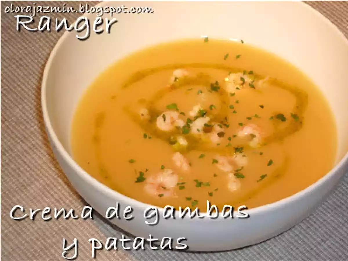 Crema de gambas y patatas
