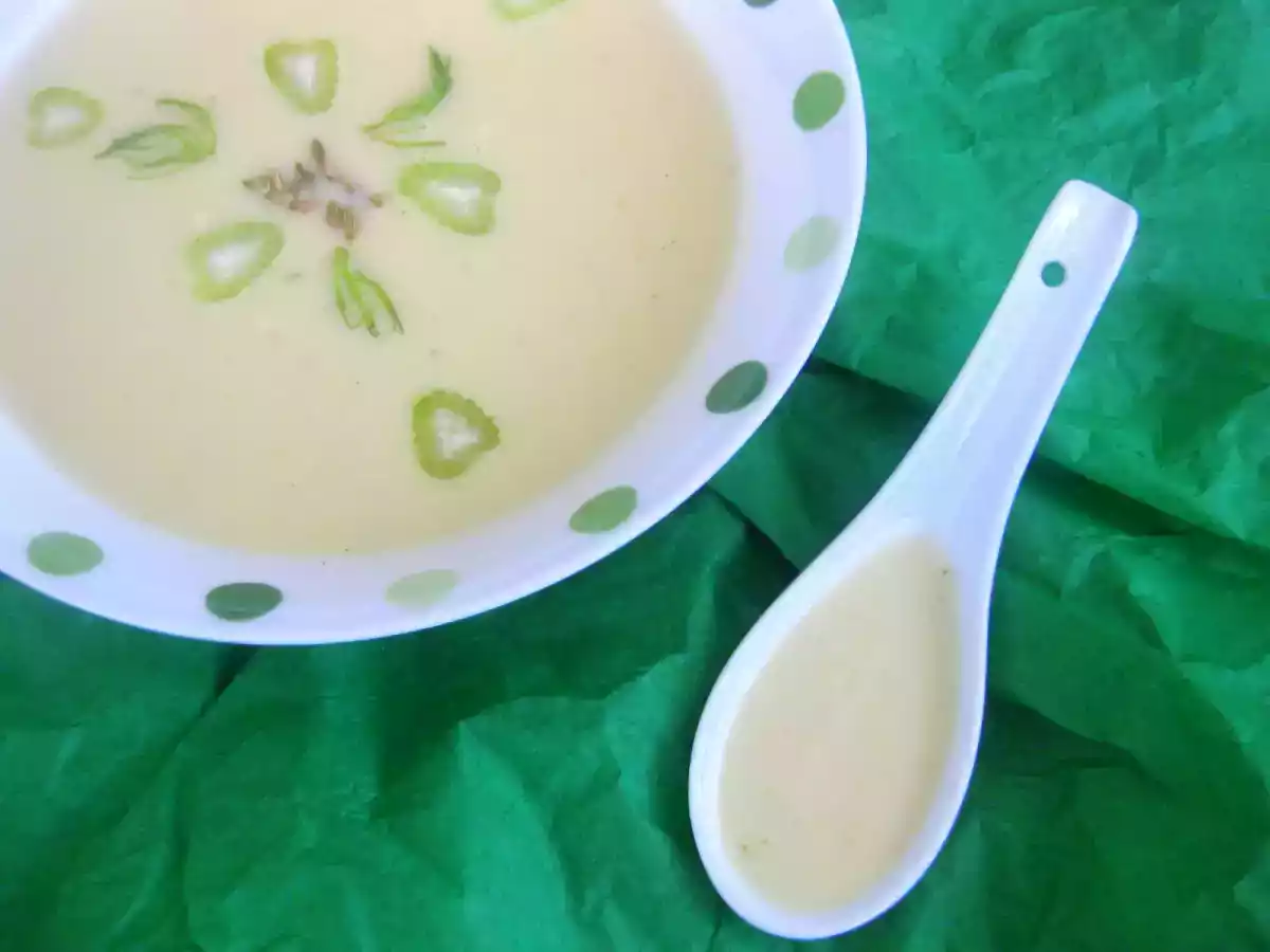 Crema de hinojo y manzana verde ( con y sin Thermomix)