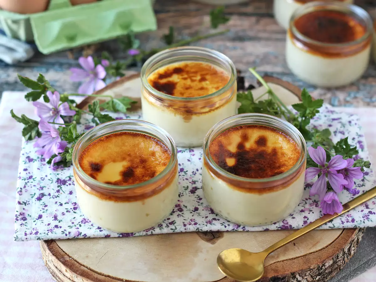 Crema de huevo y vainilla, tipo flan, en freidora de aire - foto 4