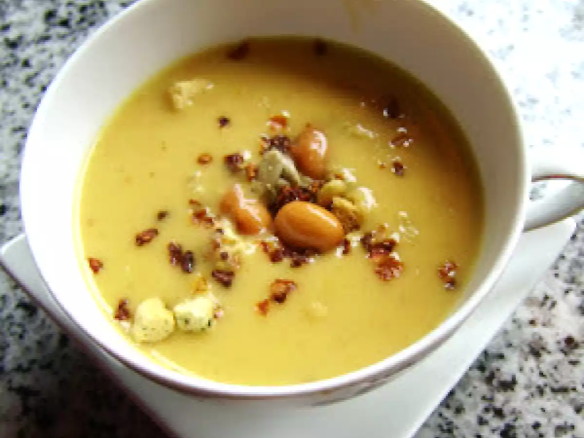 Crema de judias pintas y verduritas