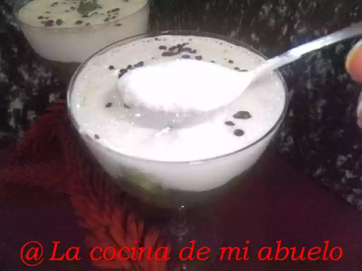 Crema de kiwi con queso mascarpone