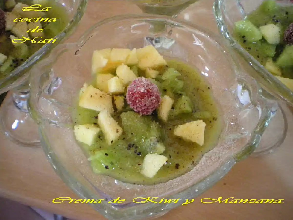 CREMA DE KIWI Y MANZANA. - foto 2