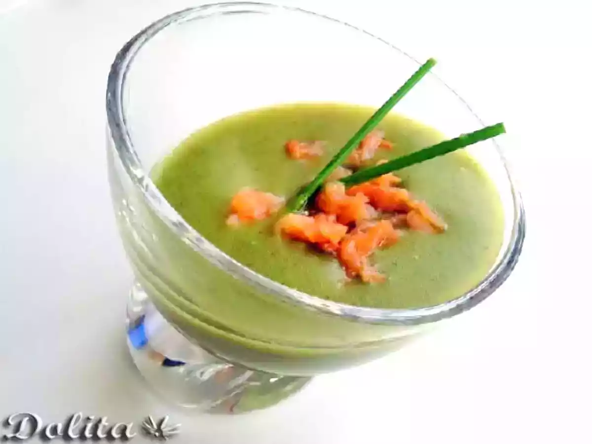 Crema de patata y salmón