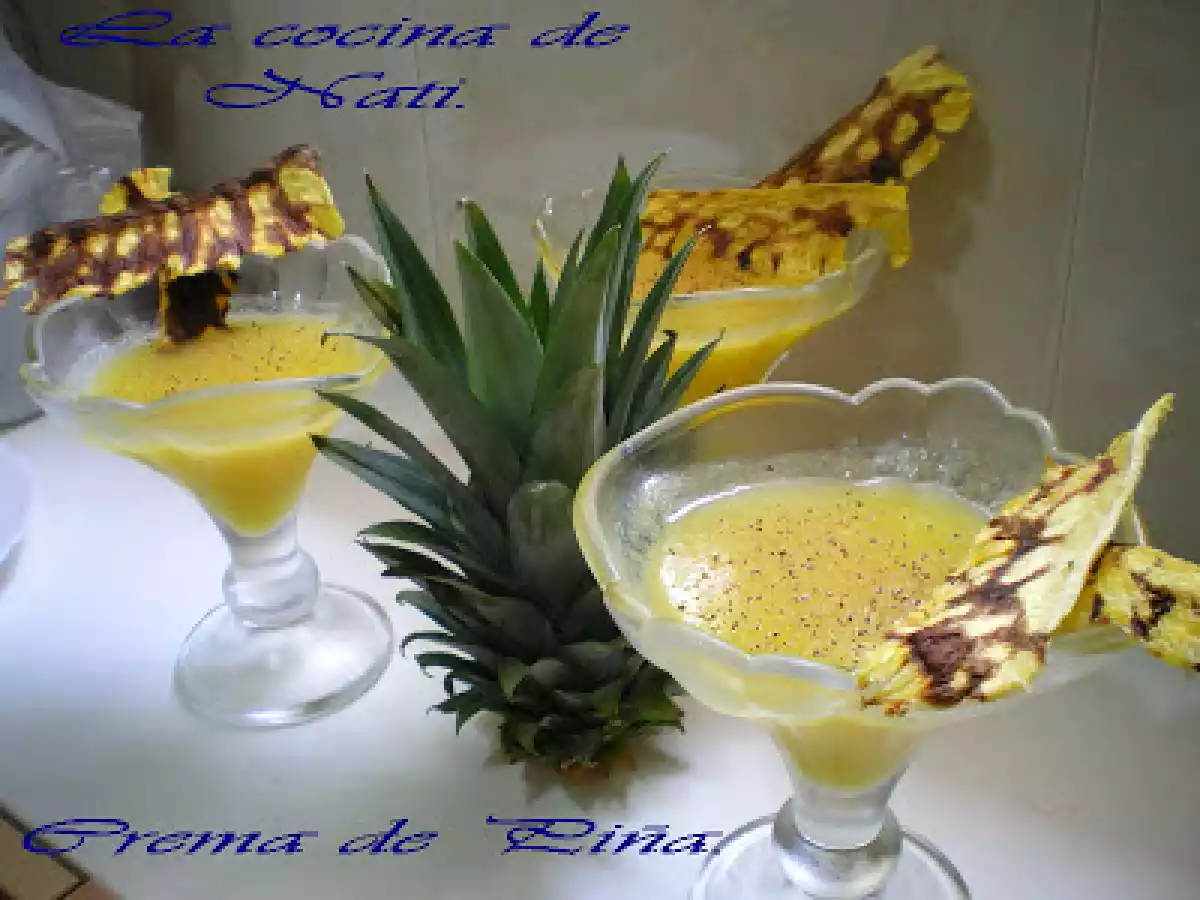 CREMA DE PIÑA.