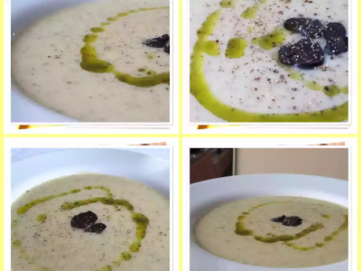 CREMA DE PUERROS TRUFADA