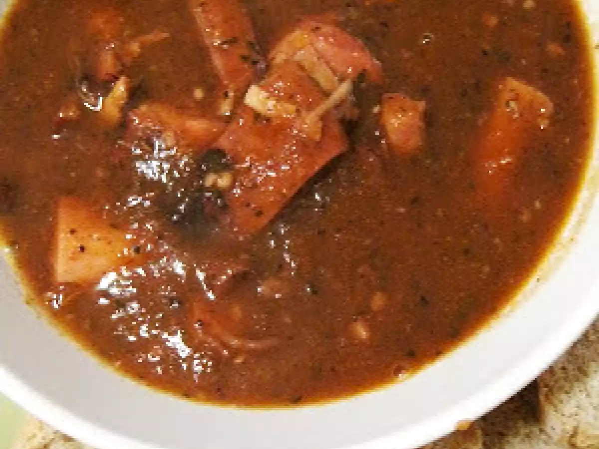 Crema de pulpo y tomate