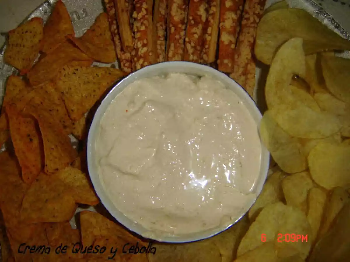 Crema de queso y cebolla (para dipear) - foto 2