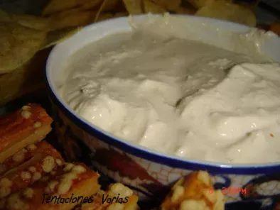 Crema de queso y cebolla (para dipear), foto 4