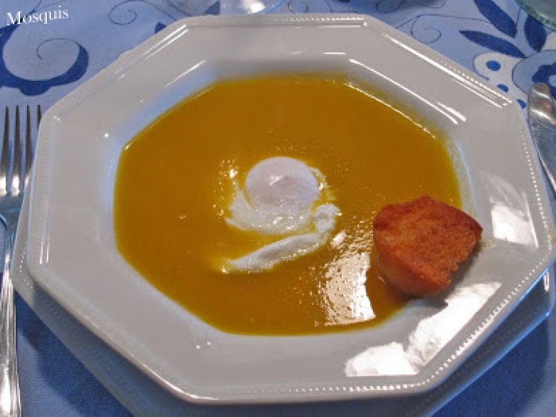 Crema de zanahorias con huevo poché y 2º PREMIO, foto 1