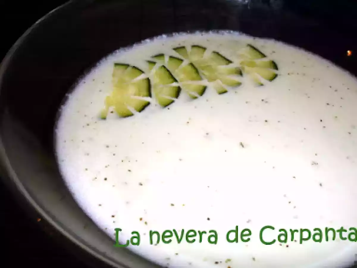 CREMA FRIA DE PEPINO Y MENTA