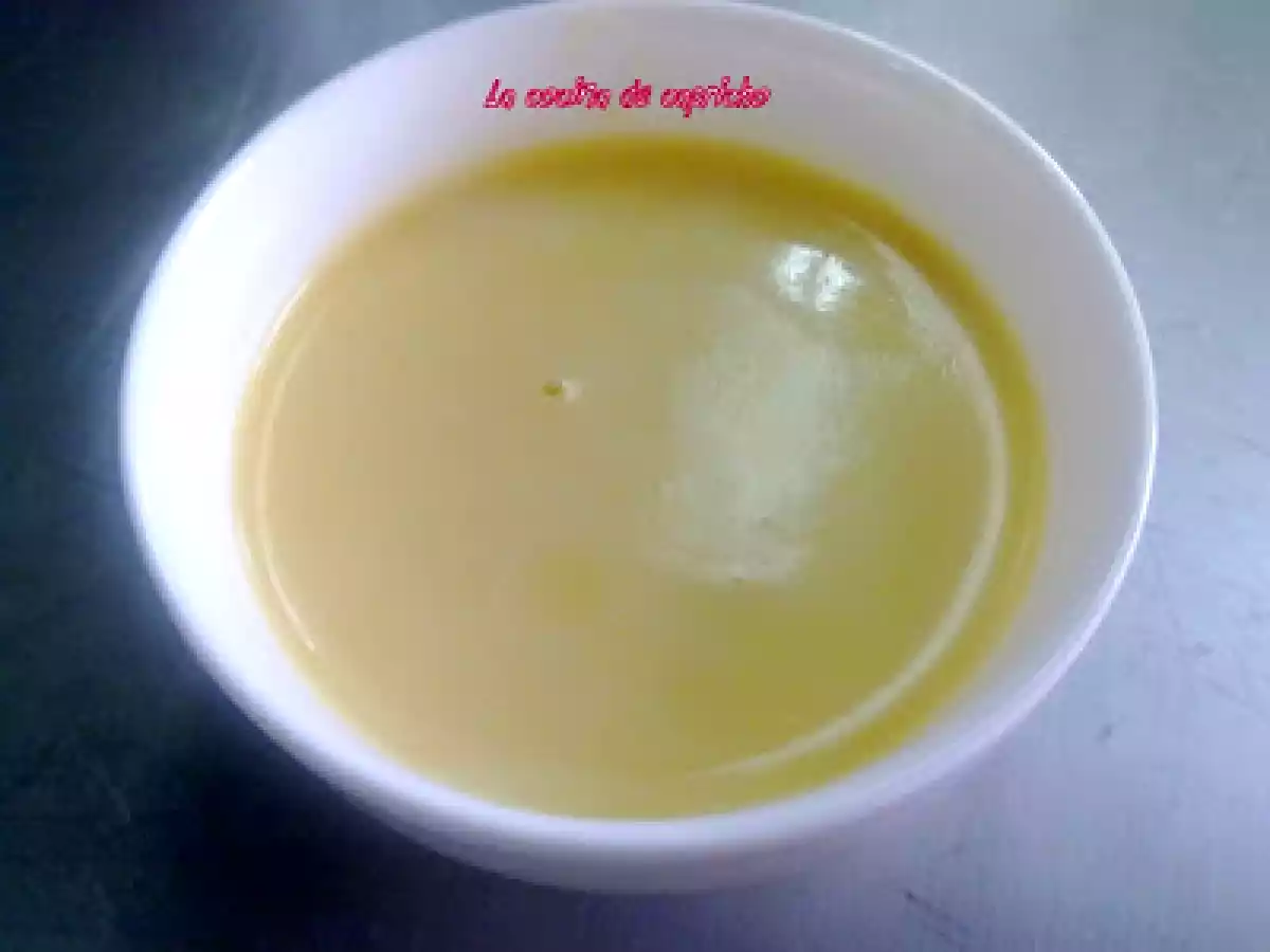 Crema inglesa de naranja