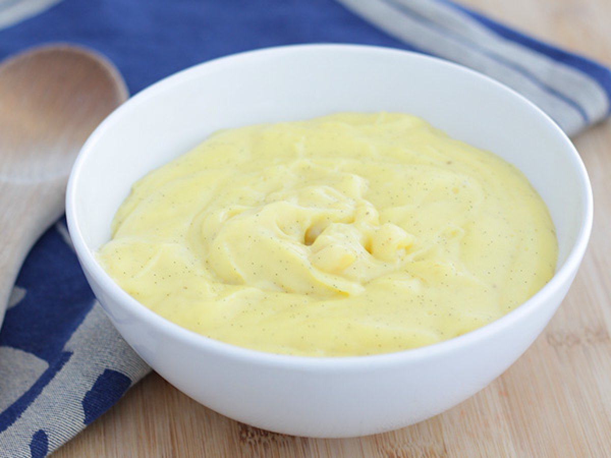 Crema pastelera perfecta de vainilla