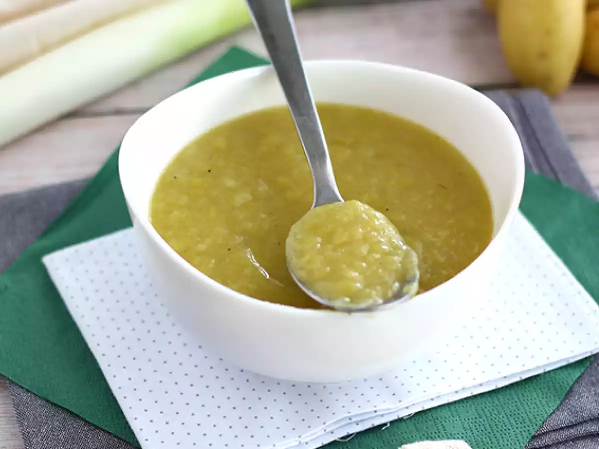 Crema patata y puerro simple y fácil - foto 2