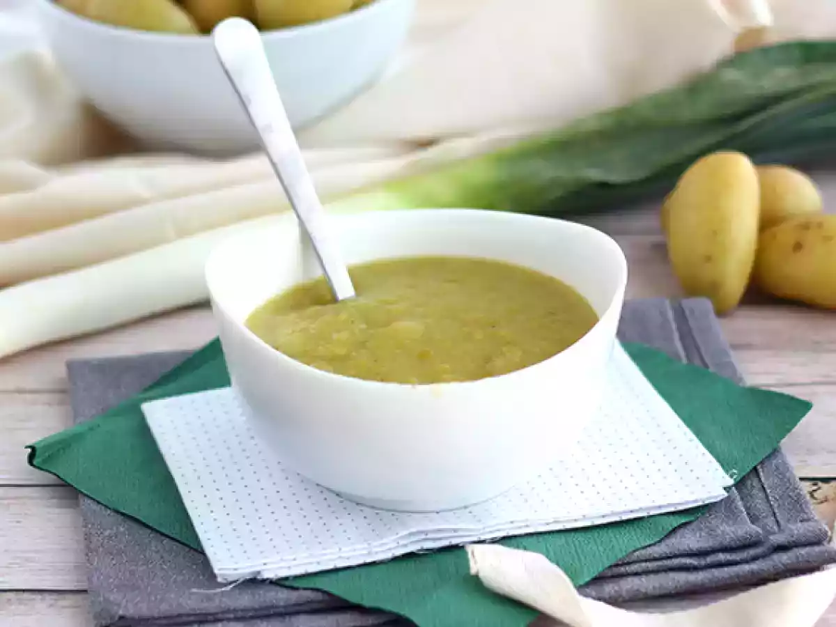 Crema patata y puerro simple y fácil - foto 3